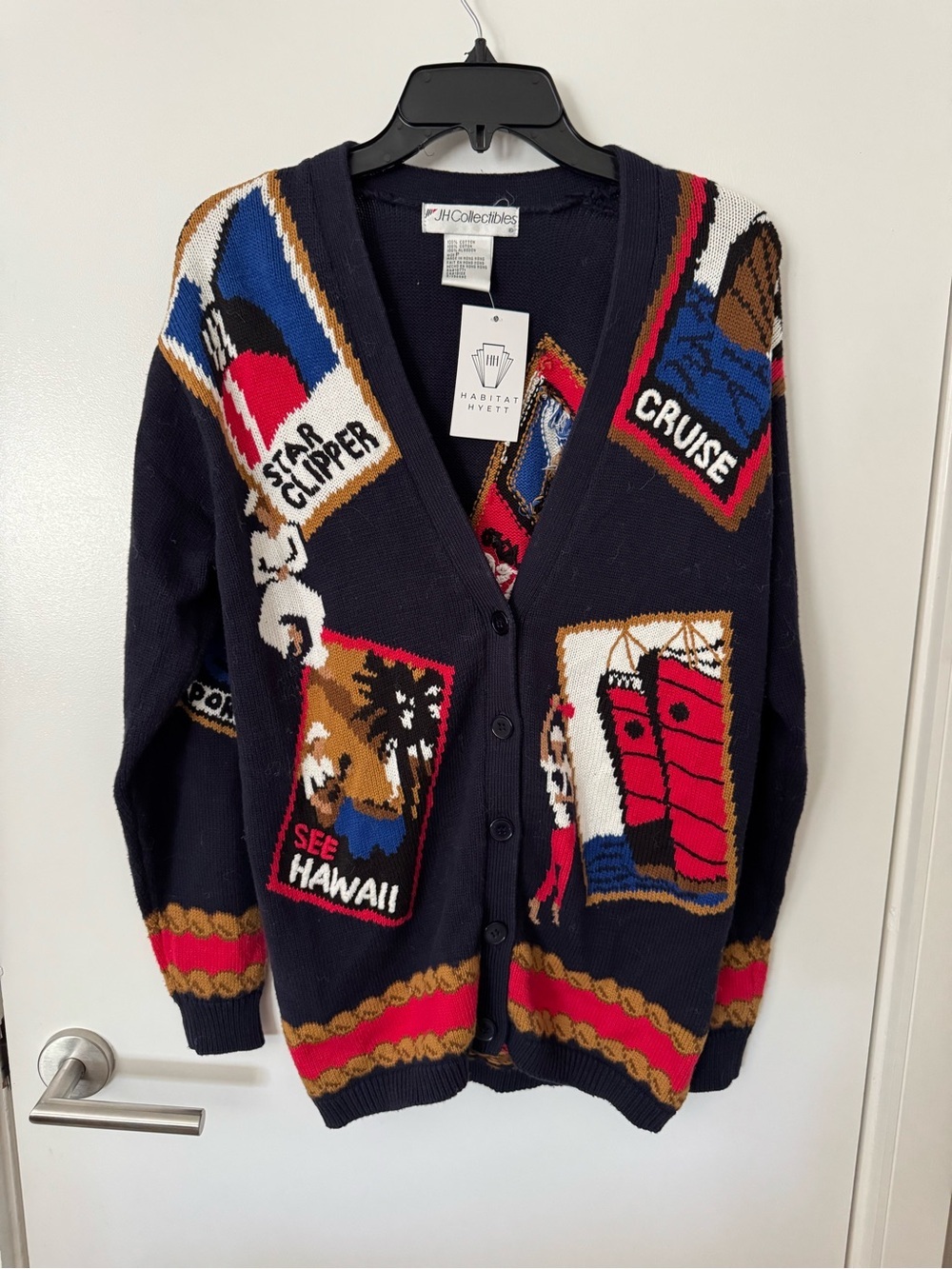 JH Collectibles Navy Cruise Cardigan | Oversized | Size Small